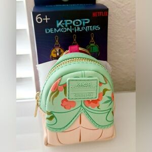 Loungefly Kpop Demon Hunters Cosplay Mystery Mini Backpack Keychain Charm - Abby